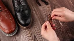 Casual Leather Shoelaces with Men's Women's Mid-high Help Leather Boots Boots Shoelaces Flat Waterproof Waxed Shoes Laces