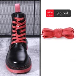 Casual Leather Shoelaces with Men's Women's Mid-high Help Leather Boots Boots Shoelaces Flat Waterproof Waxed Shoes Laces
