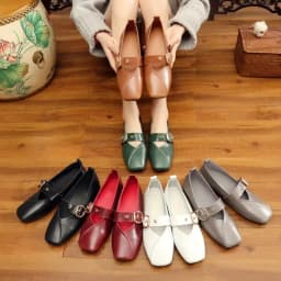 AIYUQI Ladies Spring Shoes 2026 New Genuine Leather Mother Flat Shoes Casual Large Size 41 42 43 Square Comfortable Women Shoes