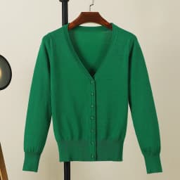 Black Cropped Cardigan Female Clothing Jersey Blouses Women's Coat Spring 2026 Long Sleeve Top Korean Fashion Knitted Sweater