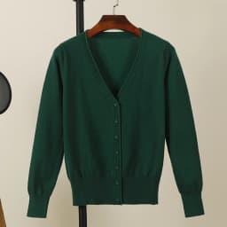 Black Cropped Cardigan Female Clothing Jersey Blouses Women's Coat Spring 2026 Long Sleeve Top Korean Fashion Knitted Sweater