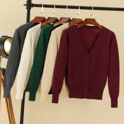 Black Cropped Cardigan Female Clothing Jersey Blouses Women's Coat Spring 2026 Long Sleeve Top Korean Fashion Knitted Sweater
