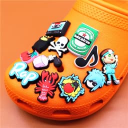 High Quanlity Cartoon Charms Shoes PVC Punk Audio Tape Shoe Decaration Kid's Gift Accessories Perfume Tomato Canned Beer