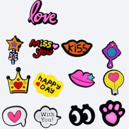 1 Piece Cartoon Kids Cute Shoe Ornament Charm Shoe Decorations Removable PVC Shoe Accessories Buckle Hole Free Shipping