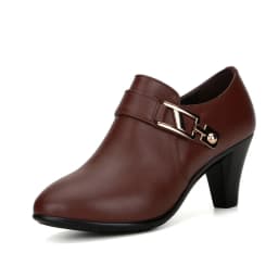 AIYUQI 2024 spring  genuine leather shoes women elegant spike heels office lady Business dress  fashion big size women shoes