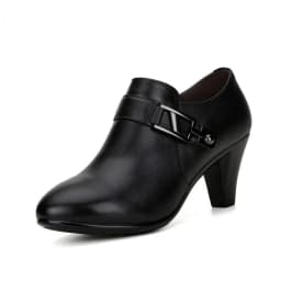 AIYUQI 2024 spring  genuine leather shoes women elegant spike heels office lady Business dress  fashion big size women shoes