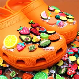 Original Various Fruit Designer Shoe Charms 5pcs/lot Clog Buckle Accessories Luxury Upper Jewelry Decorations Gift Preferred