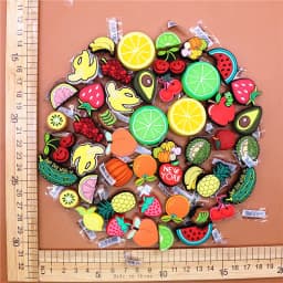 Original Various Fruit Designer Shoe Charms 5pcs/lot Clog Buckle Accessories Luxury Upper Jewelry Decorations Gift Preferred