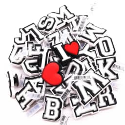 1pcs Original Alphabet PVC Shoe Charms Clog Decorations 26 Letters DIY Sandal Buckles Accessories Fit Bands Party X-mas Gifts