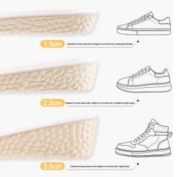 Insoles for Shoes Breathable Heighten Heel Insert Pad Cushion Unisex Height Increase Insole Boost Man Women's Shoes Sneakers New