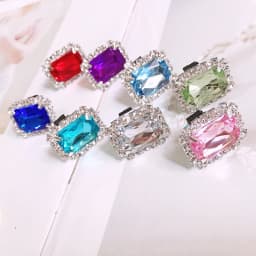1 Pc Shiny Rhinestone Heart Shoelace Clips Bling Decorative Shoe Charms Buckle Fashion Shoe Accessories for Kids Women Sneakers