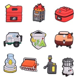New Arrivals 1pcs PVC Tourist Caravan Machine Shoes Accessories Oil Garden Shoe Decorations Fit Kids Charms Party Gift