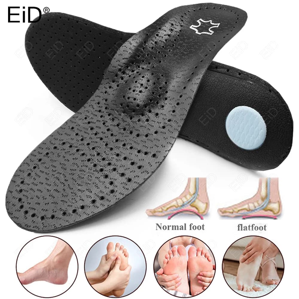 EiD Orthopedic Insoles Orthotics Flat Foot Health Sole Pad For Shoes Insert Arch Support Pad For Plantar fasciitis O/X Leg pads