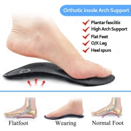 EiD Orthopedic Insoles Orthotics Flat Foot Health Sole Pad For Shoes Insert Arch Support Pad For Plantar fasciitis O/X Leg pads