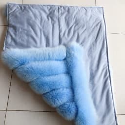HUAQIUMEISI Real fox fur blankets suitable for autumn and winter home outdoor use with natural fox fur jacket blanket
