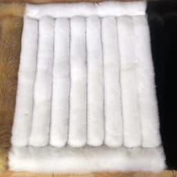 HUAQIUMEISI Real fox fur blankets suitable for autumn and winter home outdoor use with natural fox fur jacket blanket