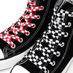 1 Pair Checkered Grid Shoelaces for Shoes Flat Black and White Plaid Shoelace Sneakers Shoe Laces Women Man Shoe Lace Shoestring