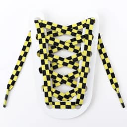 1Pair Black‑White Plaid Checkered Flat Shoelaces Unisex Grid Printed Shoe Laces for Sneakers Casual Shoe Replacement Shoestrings