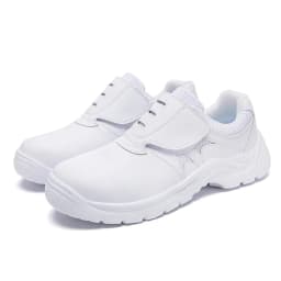 big size men fashion steel toe caps work safety shoes soft leather worker security boots black white safe sneakers man footwear