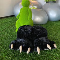 Women's Slippers Winter Cartoon Monster Paw Cotton Boots Fashion Animal Paw Home Plush Warm Shoes For Men And Women Floor Shoes