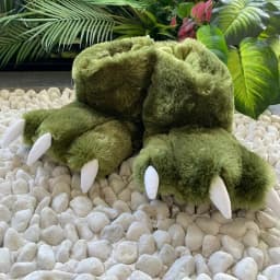Women's Slippers Winter Cartoon Monster Paw Cotton Boots Fashion Animal Paw Home Plush Warm Shoes For Men And Women Floor Shoes