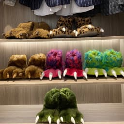 Women's Slippers Winter Cartoon Monster Paw Cotton Boots Fashion Animal Paw Home Plush Warm Shoes For Men And Women Floor Shoes