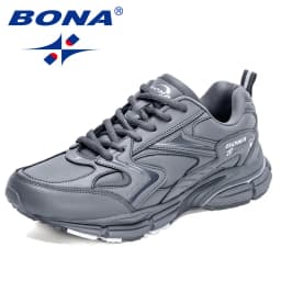 BONA New Designers Luxury Brand Trendy Sneakers Men Casual Shoes Breathable Outdoor Walking Footwear Man Leisure Comfy Shoe