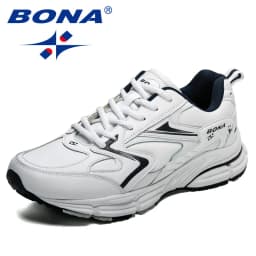BONA New Designers Luxury Brand Trendy Sneakers Men Casual Shoes Breathable Outdoor Walking Footwear Man Leisure Comfy Shoe