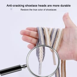 Flat Wheat Ear Shoelaces for Sneakers Twist Braids Marshmallow Colorful Shoelace Cotton CanvasTextured Weave Classic Shoes Laces