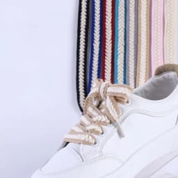 Flat Wheat Ear Shoelaces for Sneakers Twist Braids Marshmallow Colorful Shoelace Cotton CanvasTextured Weave Classic Shoes Laces