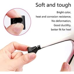 High Heel Protectors Heel Repair Caps Covers Heel Cover Non-slip Square TPU/PVC Material Soft Damping Woman 1 Pair