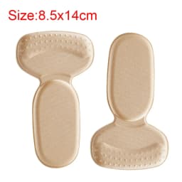 2PCS Heel Stickers Half Insoles for Women Foot Heel Pad Sports Shoe High Heels Back Sticker Pain Relief Protector Cushion Insole
