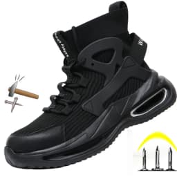 Work shoes for man S3 high safety shoes Safety Shoes With Steel Toe Cap,Light Weight Breathable Work Boots For Men Botas Hombre