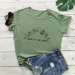 Phases Of The Mewn T-shirt Funny Cat Mom Gift Tshirt Cute Cat Moon Phases Hippie Tee Shirt Top