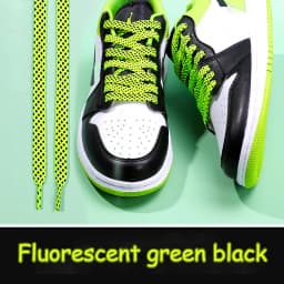 Flat Shoelace Women's Ins Small White Shoes Contrast Color Matching Laces Rope Flat Personality AF1 Men's Sports 100/120/140CM