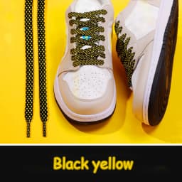 Flat Shoelace Women's Ins Small White Shoes Contrast Color Matching Laces Rope Flat Personality AF1 Men's Sports 100/120/140CM