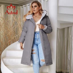Astrid 2022 New Winter Women's coat women long warm parka fashion thick Jacket hooded Bio-Down Plus size female clothing AT-6703