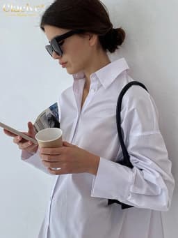Clacive White Loose Lapel Women'S Shirt 2021 Autumn Long Sleeve Fashion Blouses Casual Office Single-Breasted Shirts Top Woman