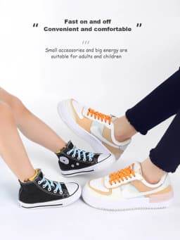 Elastic Laces Sneakers Alloy Lock No Tie Shoe Laces Flat Shoelaces for SneakersTies Kids Adult Quick Lace for Shoes Rubber Bands
