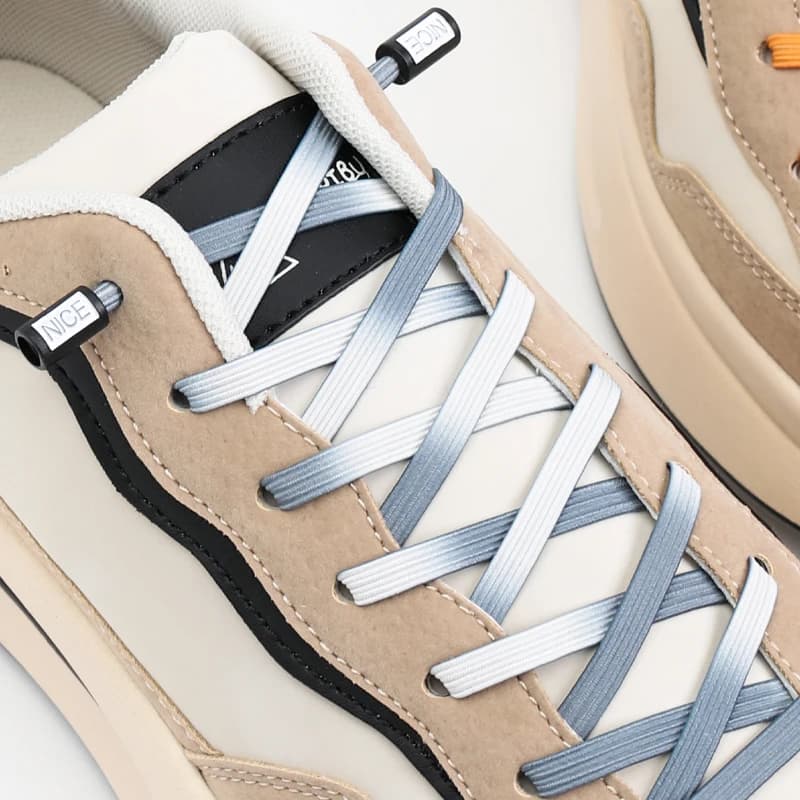 Elastic Sneakers Gradient NICE Shoe Laces Without Ties Flat Kids Adult Shoelace for No Tie Shoelaces Shoes Strings Accessories