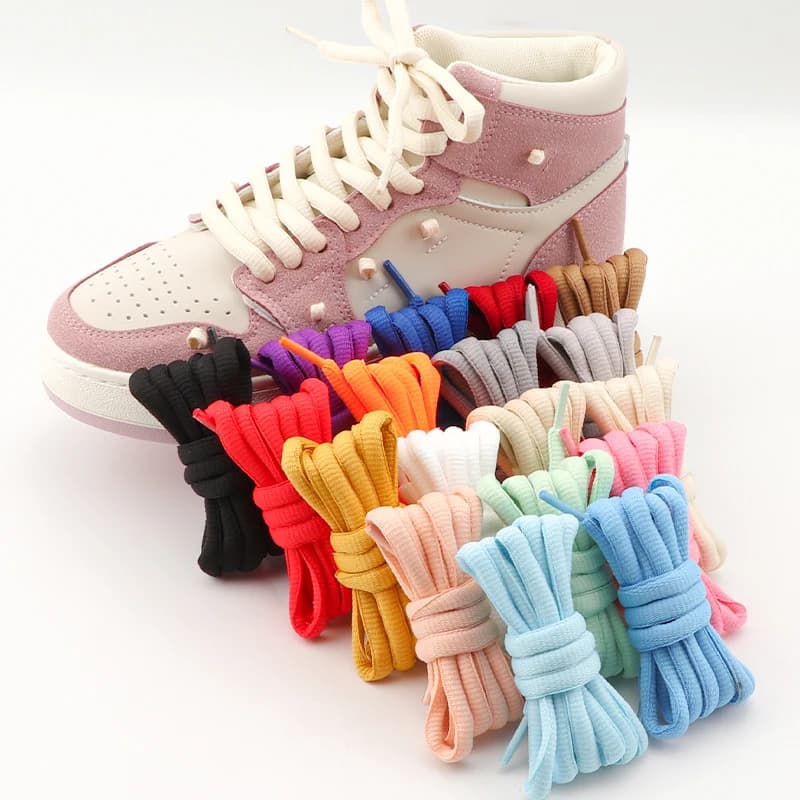 1 Pair Semicircle 9mm Bold Shoelaces High-top Low-top Sneakers Shoe Laces Sports Shoes High-quality Shoelace 18 Colors