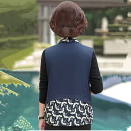 UHYTGF Women's Spring Jacket 2022 New Stitching Casual Short Vest Female Zipper Loose Large Size Waistcoat Mom Thin Top 5XL 1968