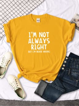 Women's T-Shirt Cool Interesting Letters Printed Tees Female Summer Oversized Tshirt Woman Round Neck Casual Tshirt Tops