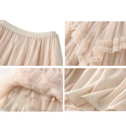 Beige Maxi Long Tulle Skirt Women Spring Summer Mesh Big Hem A-line Skirt Female Lengthen Red Party Skirt Clothes for Lady