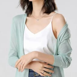 2025Women Spring Summer Sun Protection Clothing Long Cardigan Female Knitted Sweater Women Ice shreds Coat Ladies Shawl