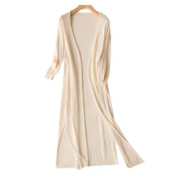 2025Women Spring Summer Sun Protection Clothing Long Cardigan Female Knitted Sweater Women Ice shreds Coat Ladies Shawl