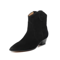 Winter New Classic Chelsea Boots Vintage Leather Pointed Heel Ankle Boots Stylish High Top Casual Comfort Cowboy Boots Ladies