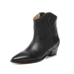 Winter New Classic Chelsea Boots Vintage Leather Pointed Heel Ankle Boots Stylish High Top Casual Comfort Cowboy Boots Ladies