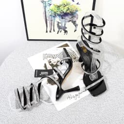 Spiral Strap High-Heeled Sandals for Export Plus Size 2026 Summer Fashion Rhinestone Spring Belt Heel Women's Sandals