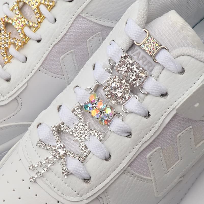 Large Glitter Shoelaces Buckle Metal Buckle Shoelace Accessories Metal Lace Lock DIY Sneaker Shoe Decorations 2pcs / Pair